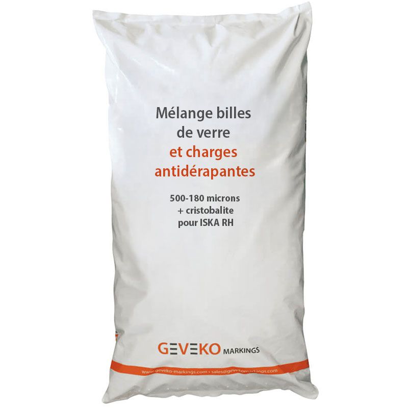 Mélange billes de verre et charges antidérapantes 500-180 microns + Cristobalite pour NEVA RH