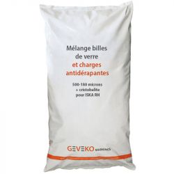 Mélange billes de verre et charges antidérapantes 1400-850 microns + grains de verre pour ISKA RH