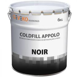 Résine bi-composante réparation enrobé à froid fissures 6 kg Noir