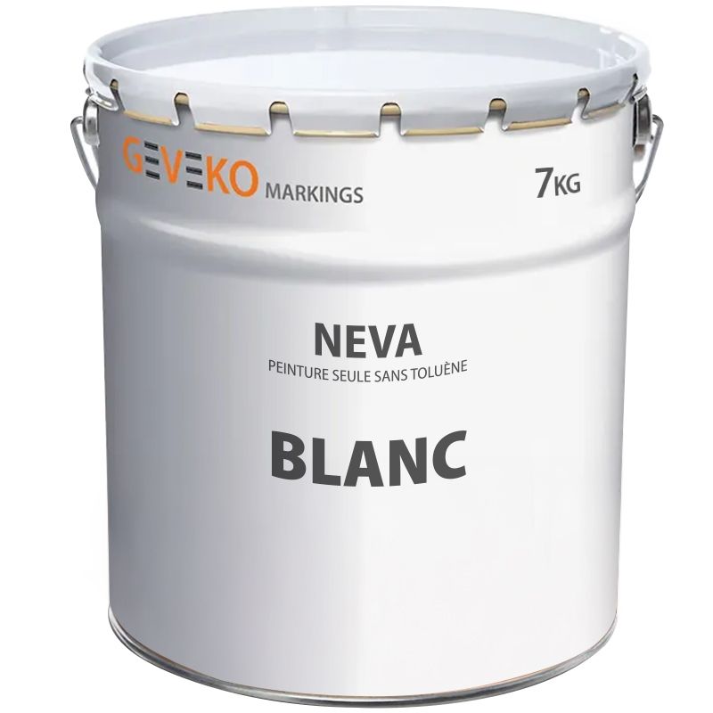 Peinture routière blanche solvantée sans toluène NF 7kg
