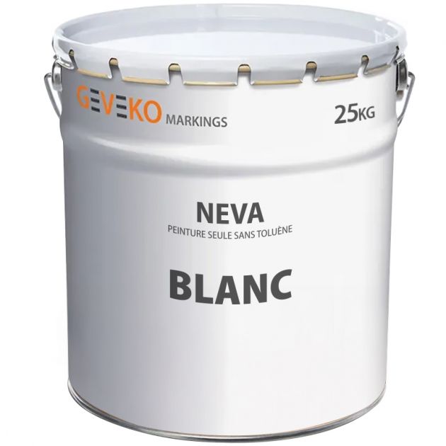 Peinture routière blanche solvantée sans toluène NF 25kg