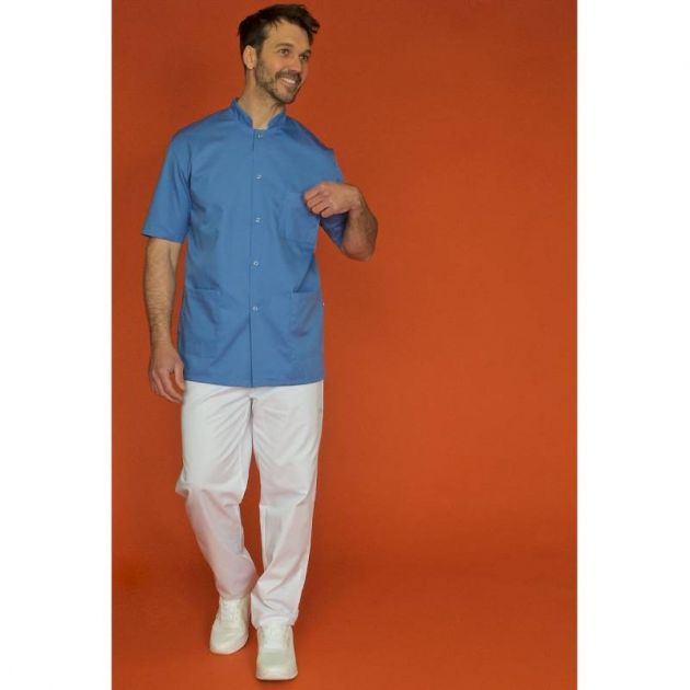 Tuniques manches courtes bleu clair