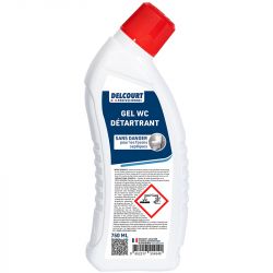 Gel WC détartrant surpuissant - lot de 4 flacons