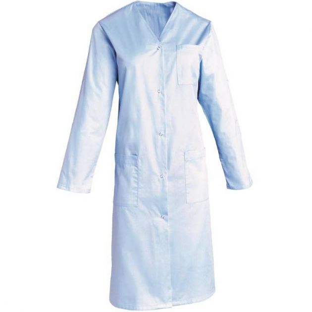 Blouse manche réglable bleu ciel