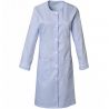 Blouse encolure arrondie avec manche réglable bleu