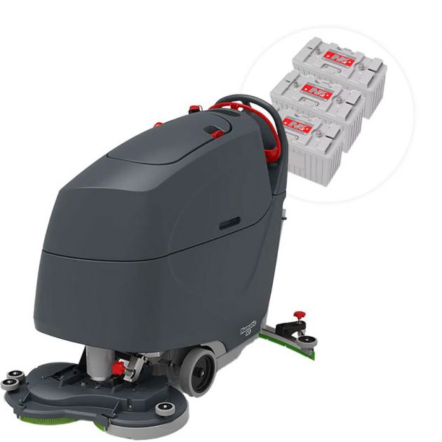 Autolaveuse autotractée à batterie TBL8572T 3 batteries