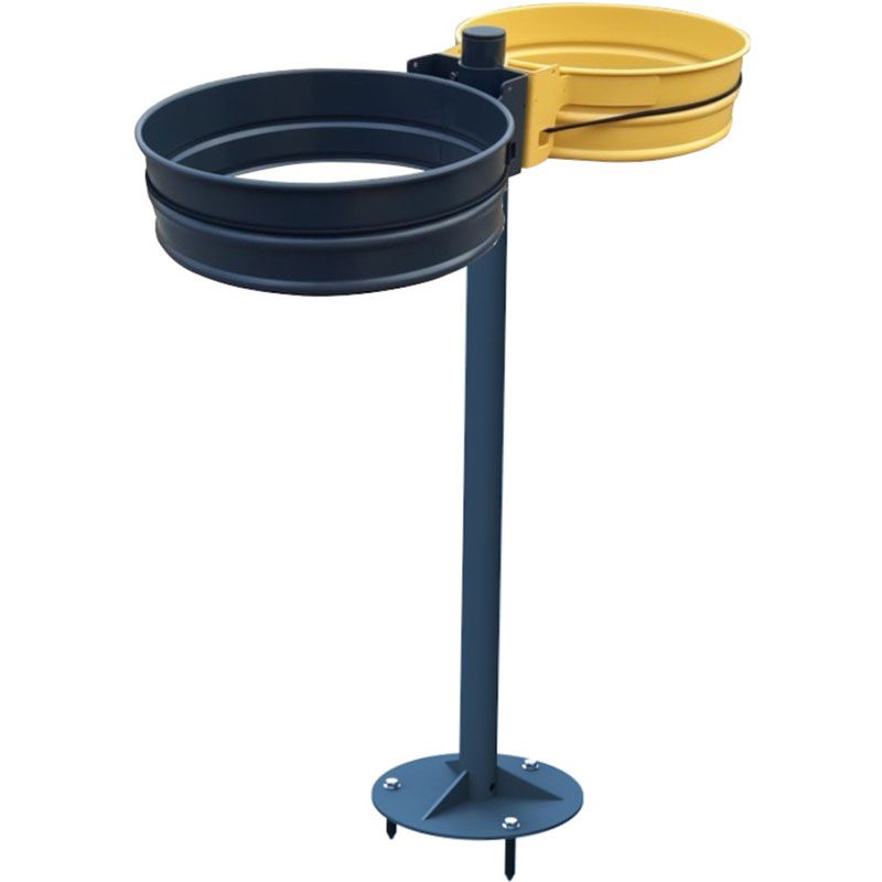Support sac poubelle sur pied avec platine 2 sacs 80 à 110L Support sac poubelle sur pied avec platine 2 sacs 80 à 110L