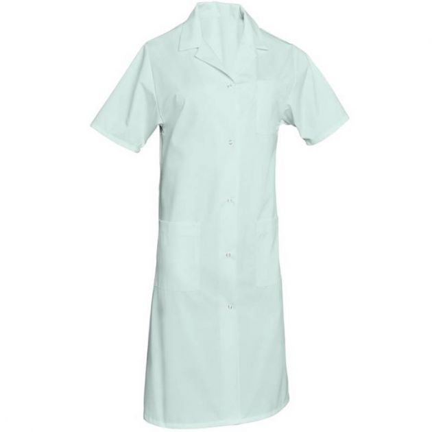 Blouse femme de ménage manches courtes polycoton vert