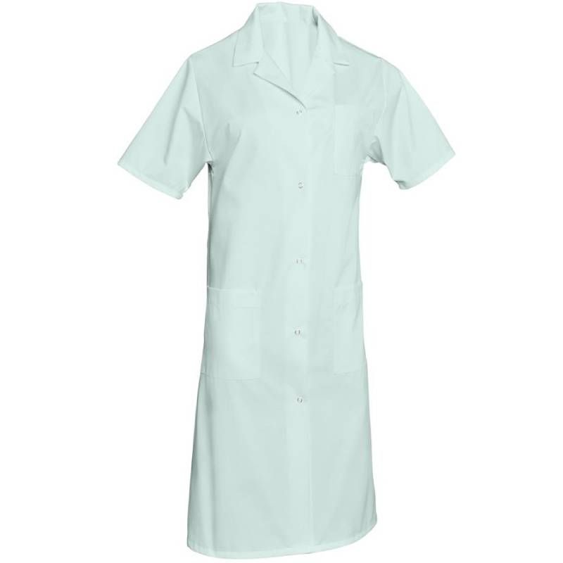 Blouse femme de ménage manches courtes polycoton vert