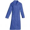 Blouse femme de ménage manches longues en polycoton bleu