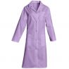 Blouse femme de ménage manches longues en polycoton violet