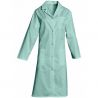 Blouse femme de ménage manches longues en polycoton vert
