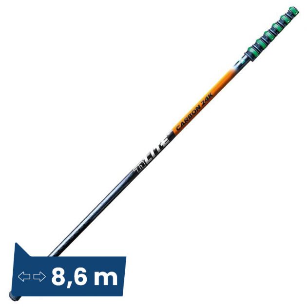 Perche télescopique nLITE Carbon 24K 8,6m
