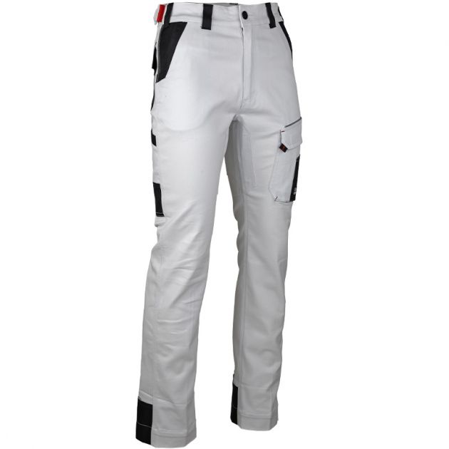 Pantalon stretch multipoche QUART BLANC
