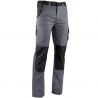 Pantalon bicolore multipoche GRIS QUART