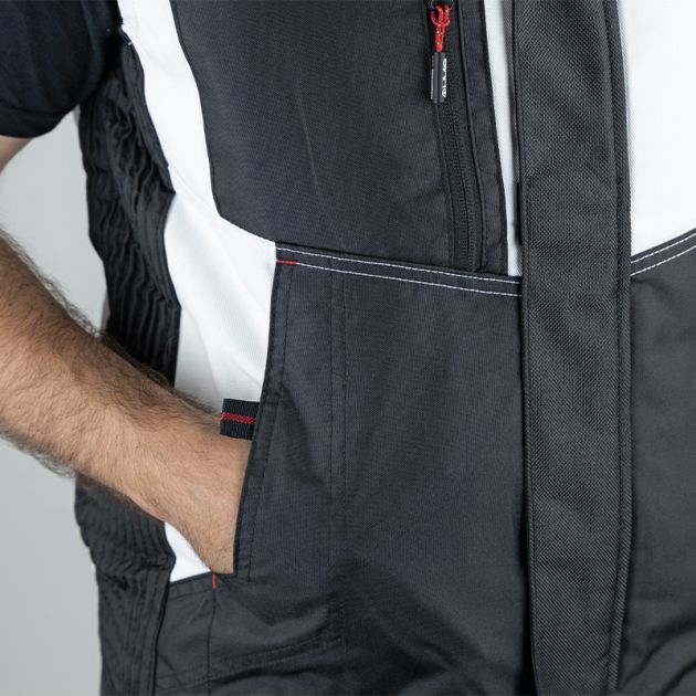 Bodywarmer BLANC POCHE BASSE