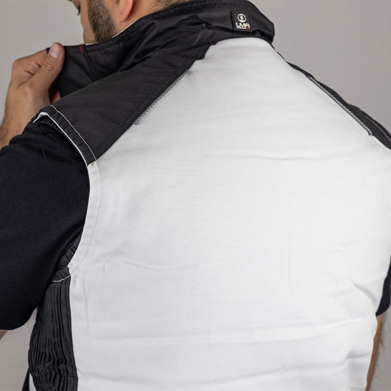 Bodywarmer BLANC HAUT DOS