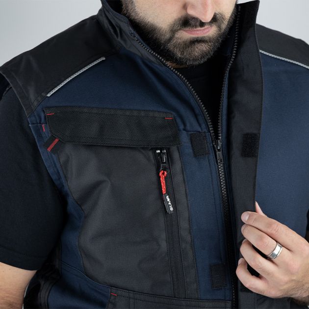 Bodywarmer BLEU FERMETURE