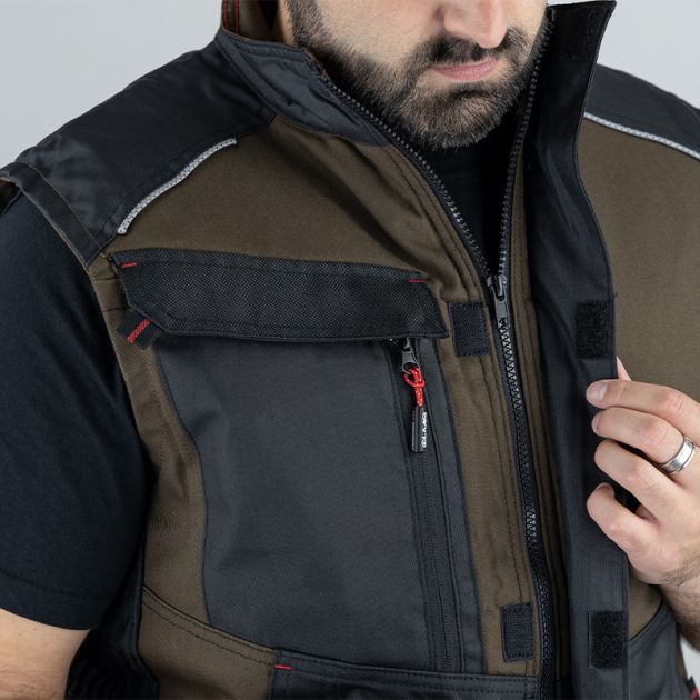 Bodywarmer MARRON FERMETURE