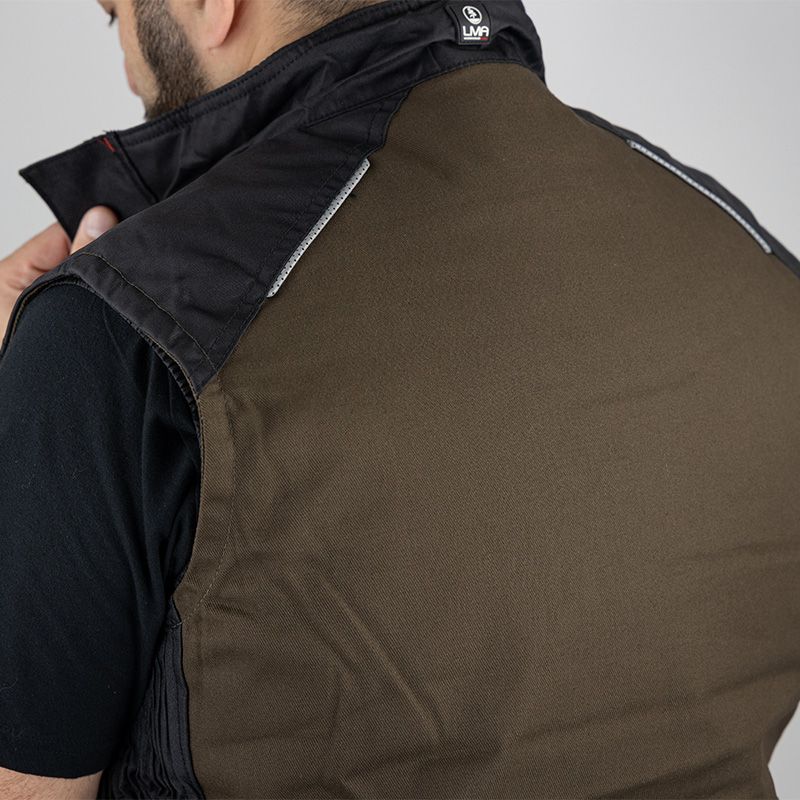 Bodywarmer MARRON HAUT DOS