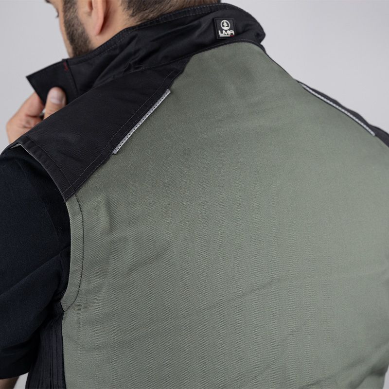 Bodywarmer VERT HAUT DOS