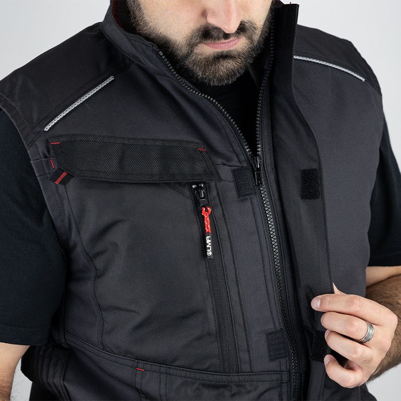 Bodywarmer GRIS FONCE FERMETURE