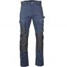 Pantalon stretch bicolore BLEU FACE