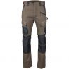 Pantalon stretch bicolore MARRON FACE
