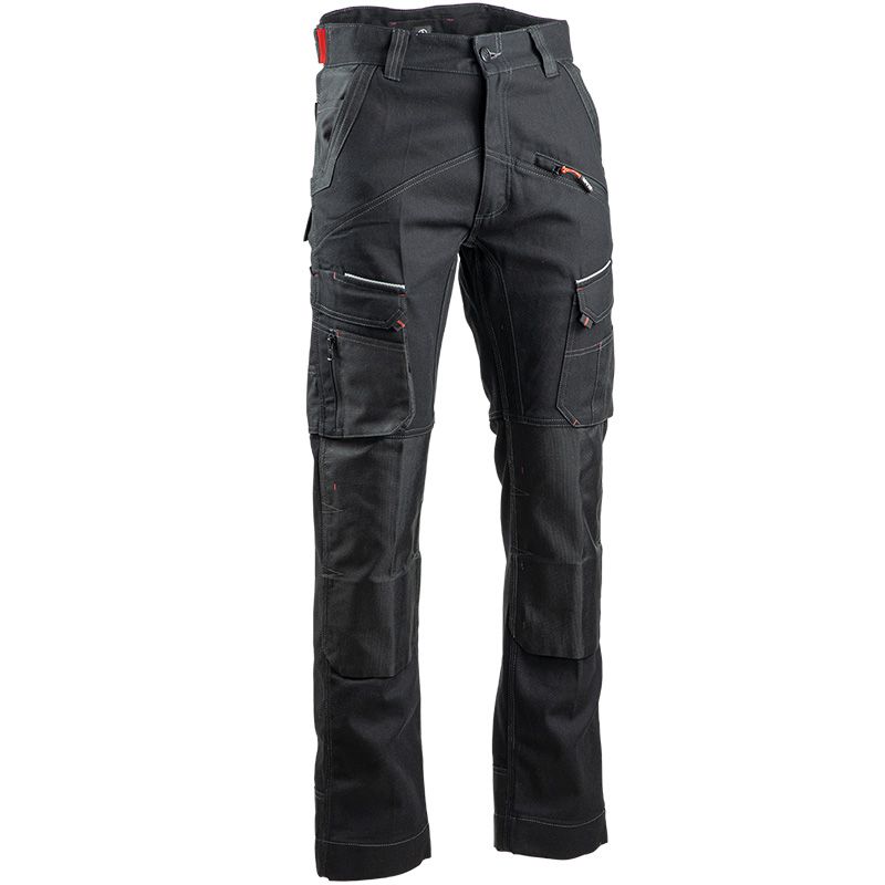 Pantalon stretch bicolore NOIR QUART