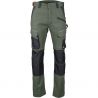 Pantalon stretch bicolore VERT FACE