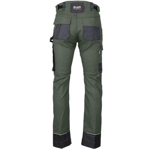 Pantalon stretch bicolore VERT ARRIERE