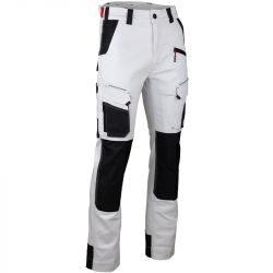 Pantalon stretch bicolore