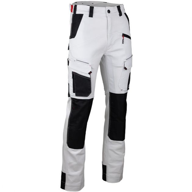 Pantalon stretch bicolore