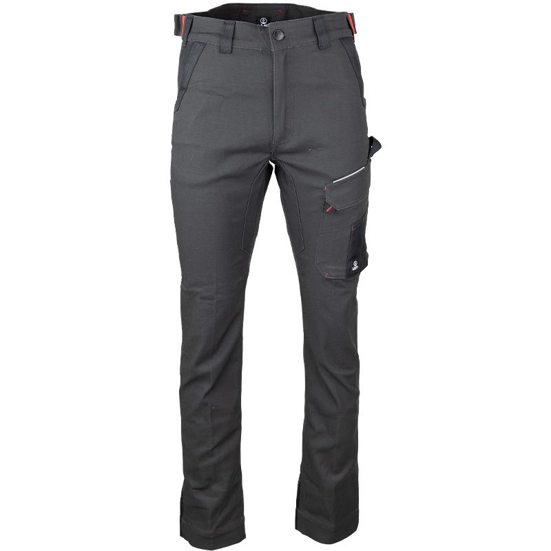 Pantalon stretch multipoche GRIS FACE