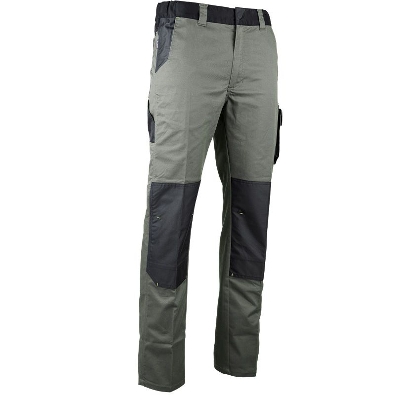 Pantalon bicolore multipoche VERT