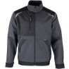 Veste zipée bicolore GRIS FACE