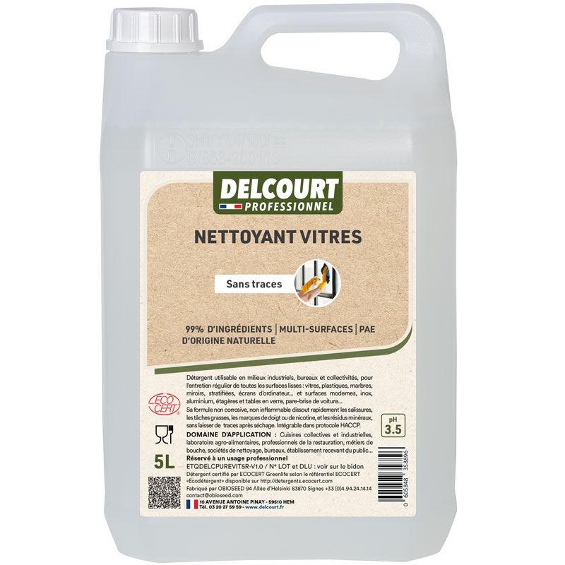 Nettoyant vitres et surfaces écologique 5l