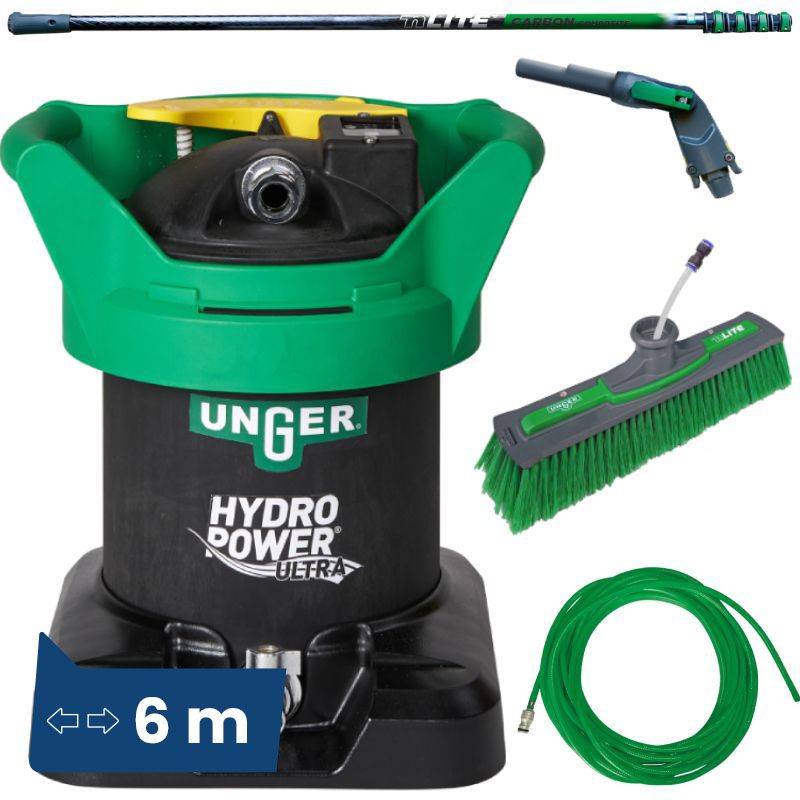 Lave vitres eau pure HydroPower carbon 8m