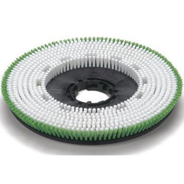 Brosse de lavage verte polypropylène Ø550mm