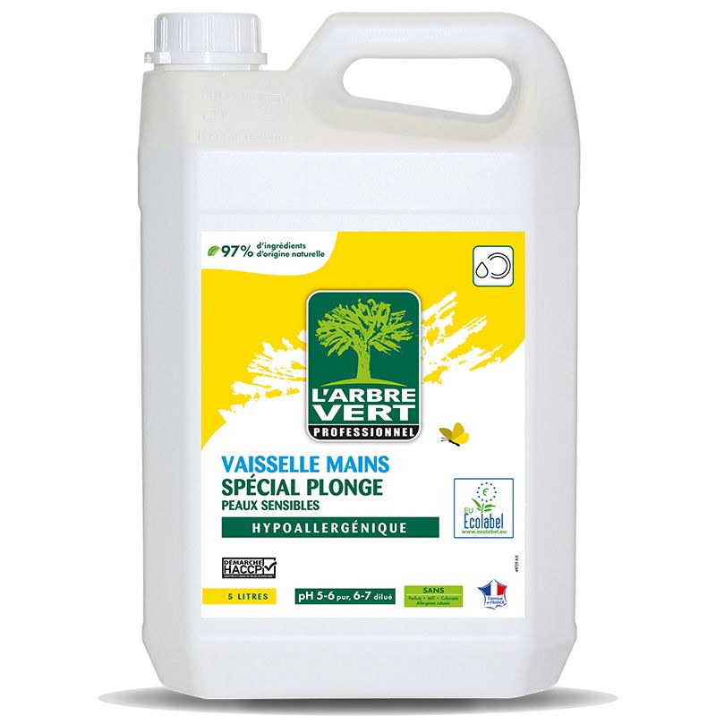 Liquide vaisselle peaux sensibles l'Arbre Vert 5l