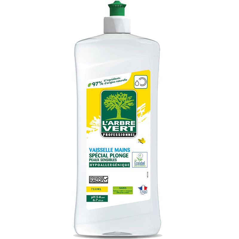 Liquide vaisselle peaux sensibles l'Arbre Vert 750ML