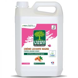 Savon crème mains écologique amande douce 5L
