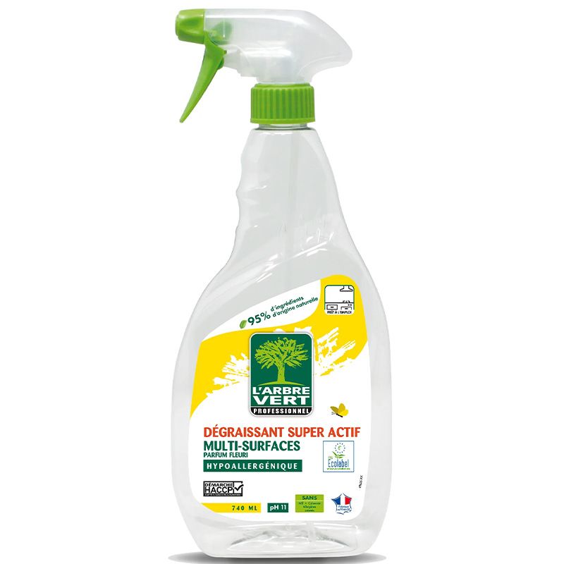 Dégraissant multi-surfaces super actifl'arbre vert 750ml