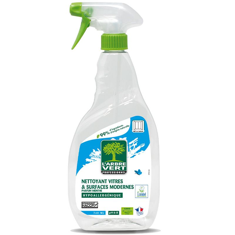 Nettoyant écologique vitres et surfaces L'Arbre Vert 740ml Nettoyant écologique vitres et surfaces L'Arbre Vert 740ml