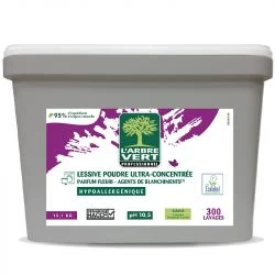 Lessive en poudre Ecolabel L'arbre vert - seau de 15 kg