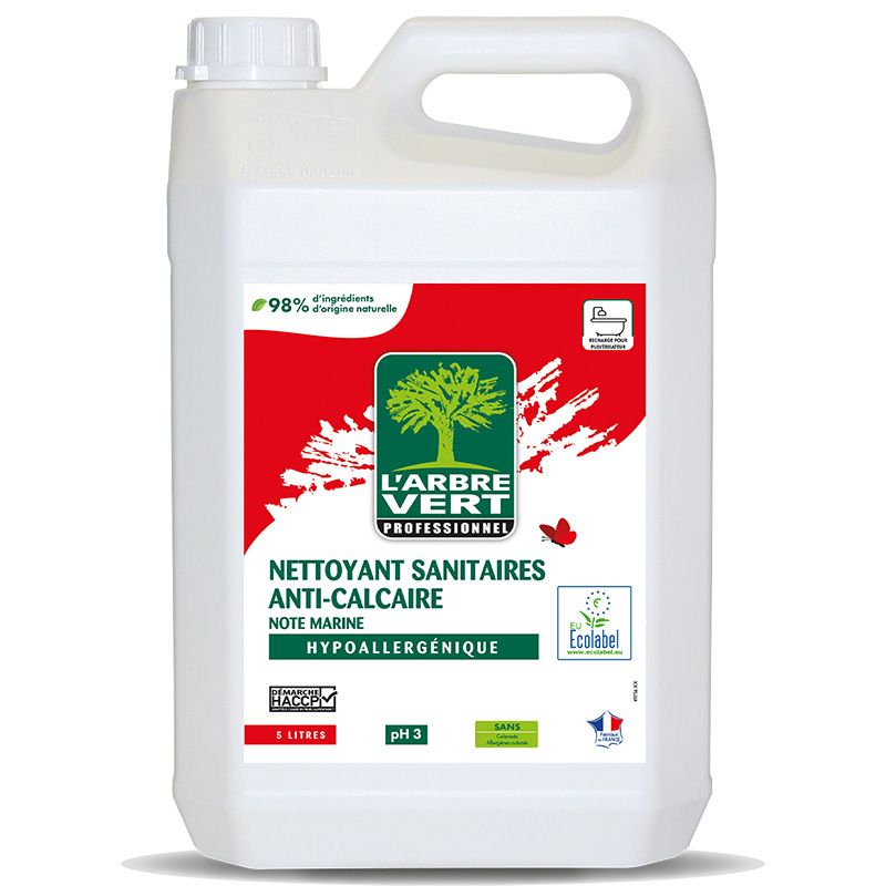 Nettoyant sanitaires anticalcaire bidon de 5 L L'arbre Vert