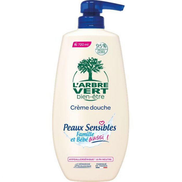 Gel douche peaux sensibles écologique 720 ml