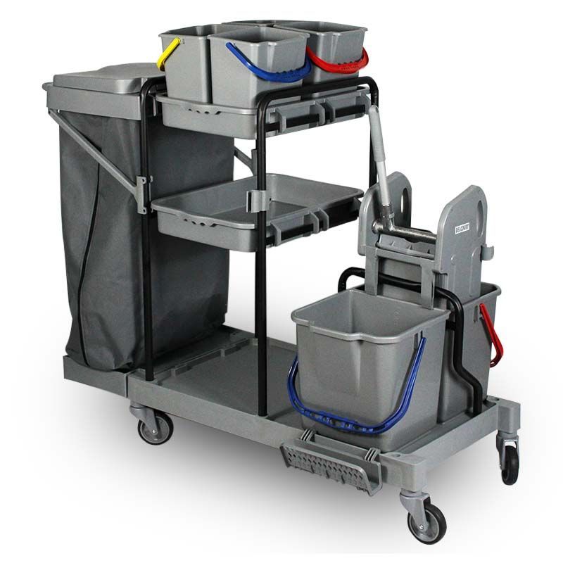 Extension base pour chariot de ménage grise