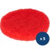 Pad rouge lustrage Lineo Compact x5