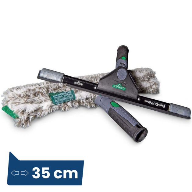 Kit laveur de vitres 2 en 1 Ninja 35cm
